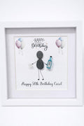 Personalised Birthday Age Spirits, Wine Beer 18+ Pebble Art